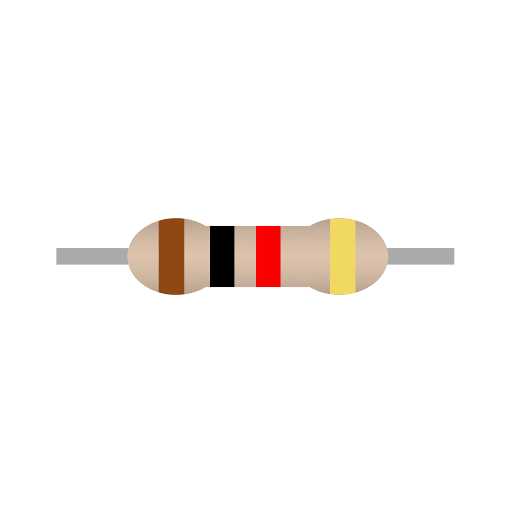 Resistor Kit - 600 pieces, 30 values (1/4 W)